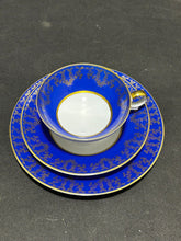Load image into Gallery viewer, Vintage Kertel Jacob Gold+Blue Germany Trio Cup and Saucer
