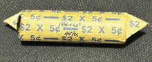 Load image into Gallery viewer, 1950s and 1960s Canada 5cent (Nickels) Coin Roll (40 coins)
