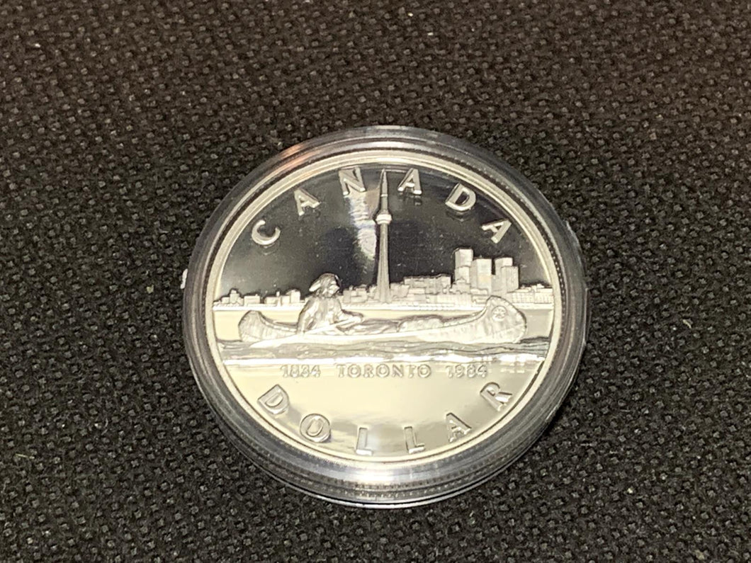 1984 RCM Canada Proof Silver Dollar, Mint Condition