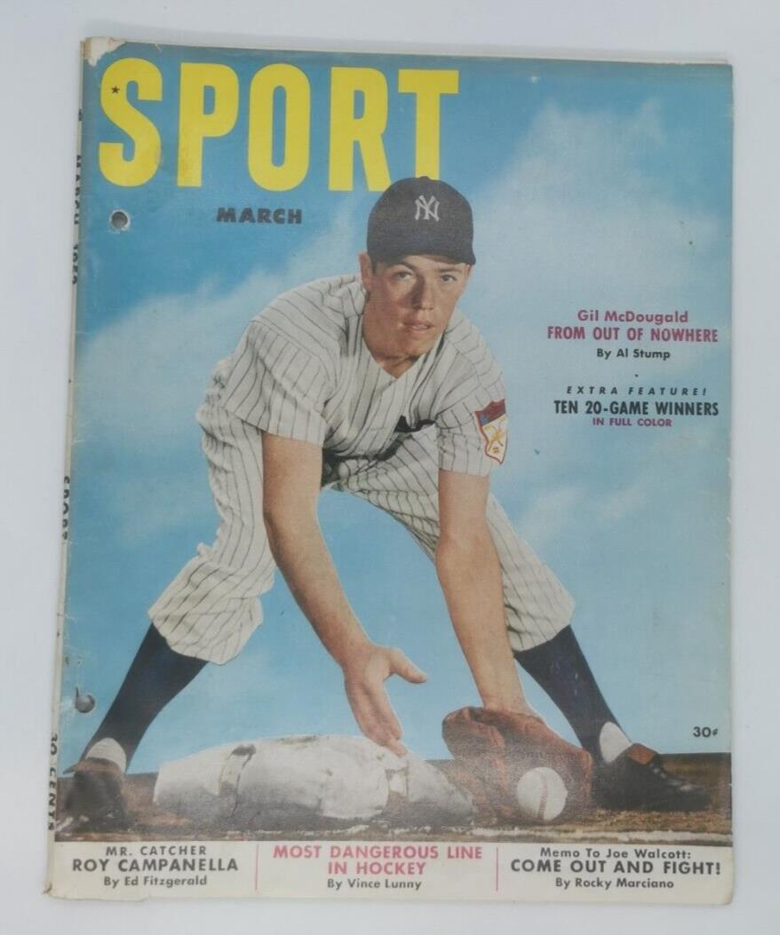 1952 March Sport Magazine Gil McDougald On Cover
