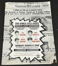 Load image into Gallery viewer, 1968 Maple Leaf Gardens Boxing Program, G+
