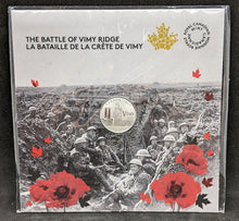 Load image into Gallery viewer, 2017 Canada Fine Silver $3 Coin - The Battle Of Vimy Ridge - Carded
