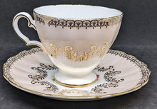 Load image into Gallery viewer, Grosvenor Fine Bone China Tea Cup &amp; Saucer - Light Pink With Floral Bouquet
