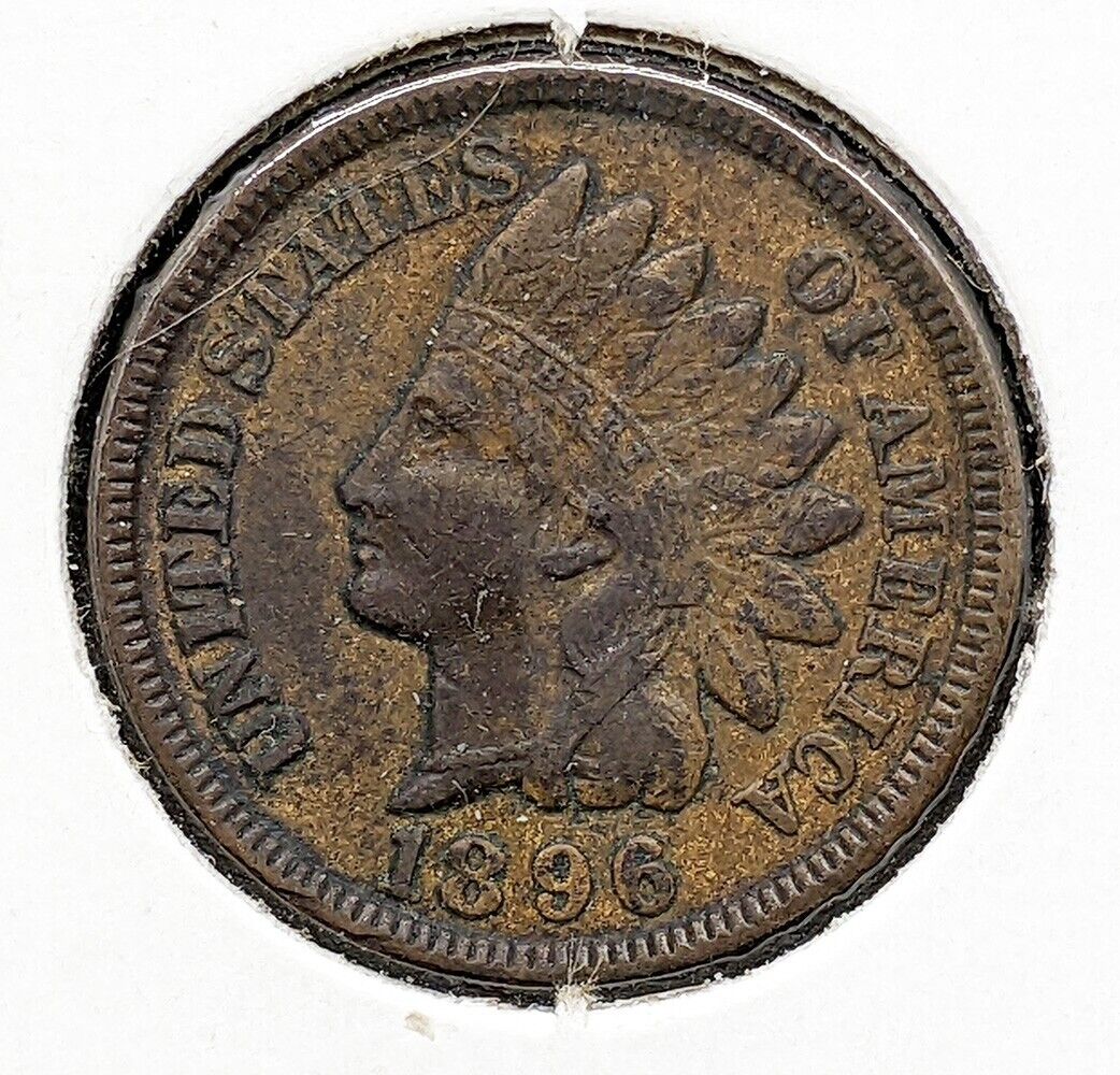 1896 United States Small One Cent Indian Head Penny Coin