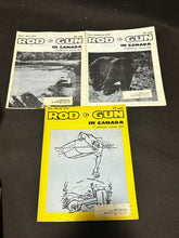 Load image into Gallery viewer, 1973 Rod &amp; Gun in Canada lot of 3 magazines
