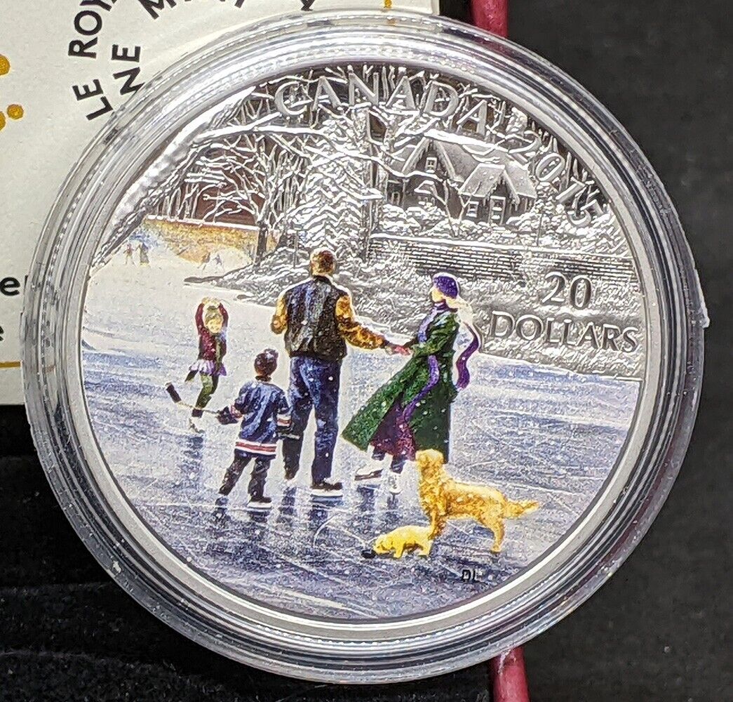 2015 Canada $20 Fine Silver Coin - Ice Dancer - by RCM