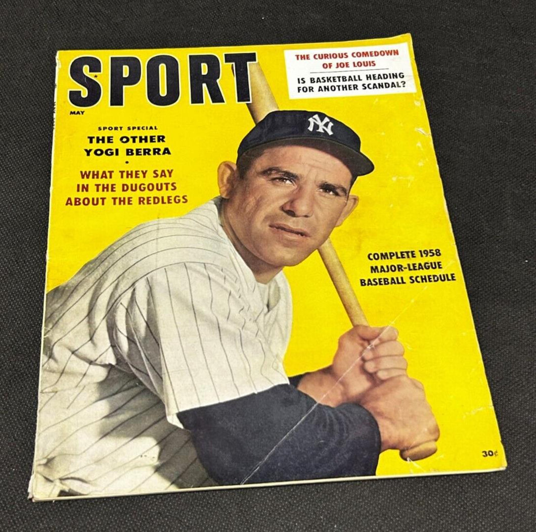 1958 May Sports Magazine Yogi Berra Vol 25 no 5