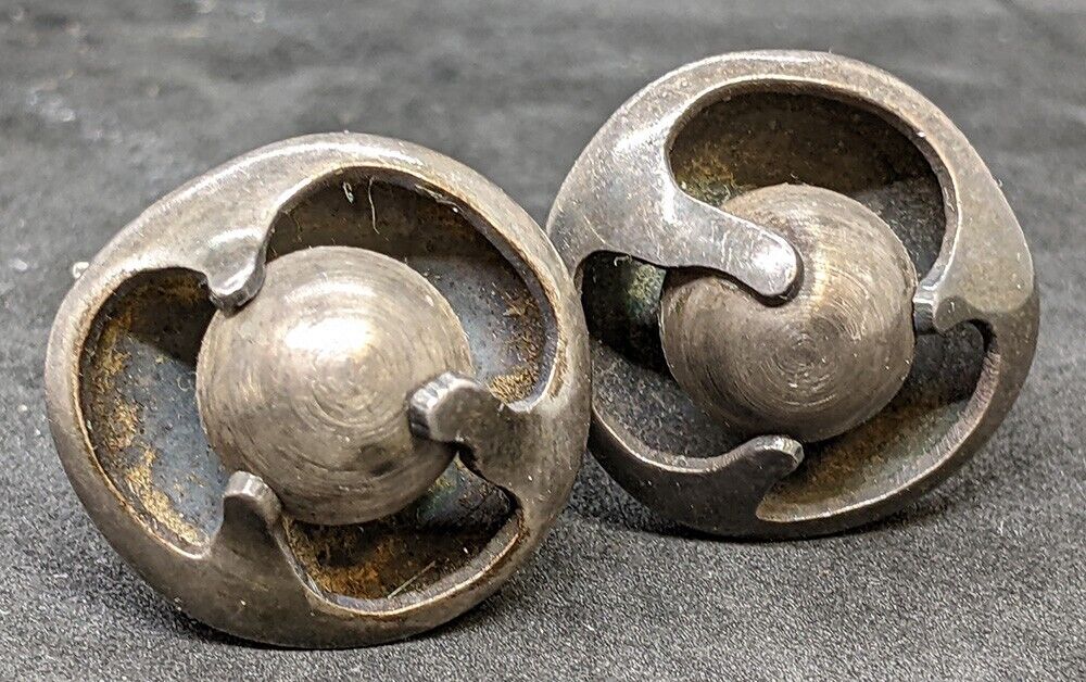 SIGI PINEAD - Taxco - Sterling Silver - Mexico - Modernist Cuff Links