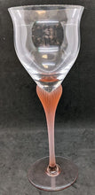 Load image into Gallery viewer, 1980&#39;s MIKASA Sea Mist Coral Frosted Stemware Crystal Water Goblet
