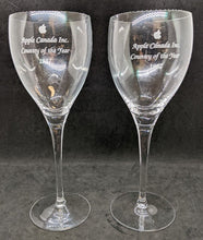 Load image into Gallery viewer, 1987 Apple Canada Inc. Country Of The Year Employee Appreciation Stemware

