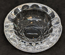 Load image into Gallery viewer, Signed WATERFORD Crystal Small Round 2 Divot Ashtray
