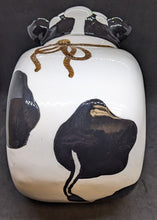 Load image into Gallery viewer, Ceramic Dairy Cow / Holstein Cookie Jar - Crazed
