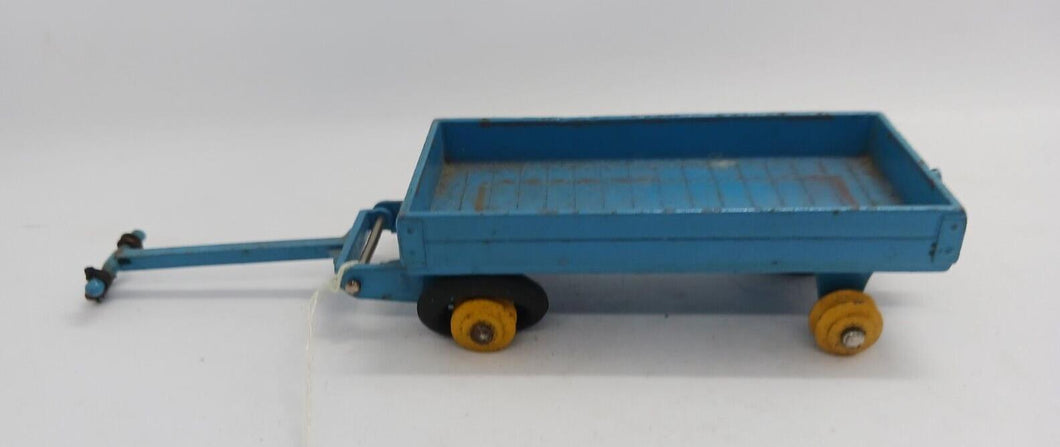 Vintage Blue Pull Wagon, Dinky Toys, Made in England, approx. 3 1/2