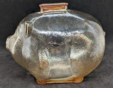 Load image into Gallery viewer, Vintage Anchor Hocking Orange Pressed Glass Pig Piggy Coin Bank
