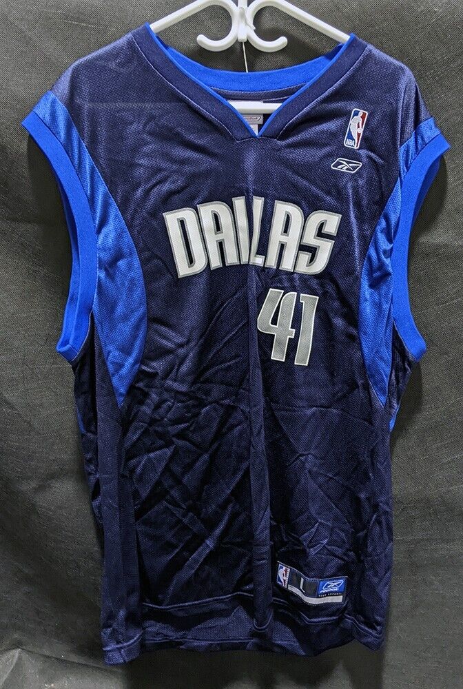Dallas Mavericks Jersey by Reebok…Nowitzki #41..Size Large