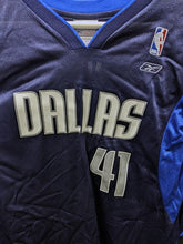 Load image into Gallery viewer, Dallas Mavericks Jersey by Reebok…Nowitzki #41..Size Large
