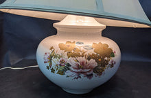 Load image into Gallery viewer, Ceramic Lamp - Floral Bouquet Detailed Base - Works
