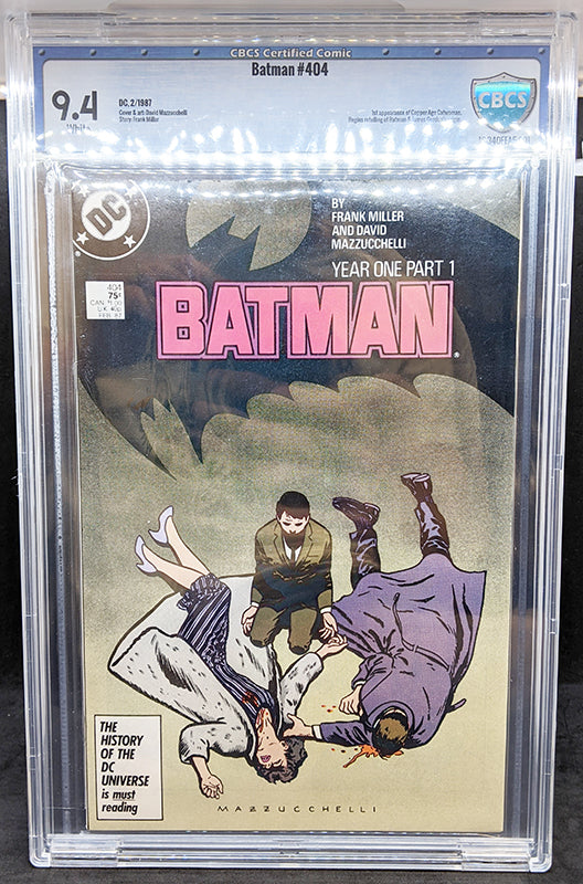 Batman #404 – Year One, Part 1 – Graded 9.4 By CBCS