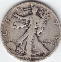 Load image into Gallery viewer, 1920S USA Silver 50-Cent Half Dollar Coin - F 15
