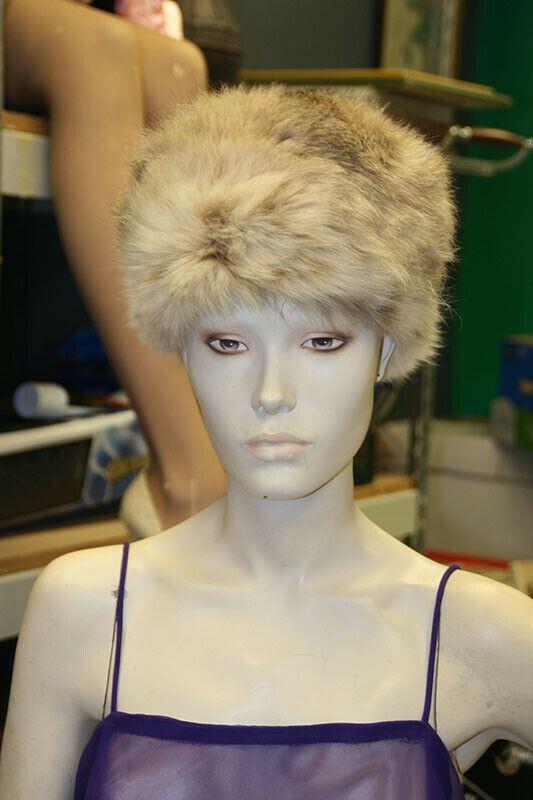 Vintage Fur Hat - Grey - Warm