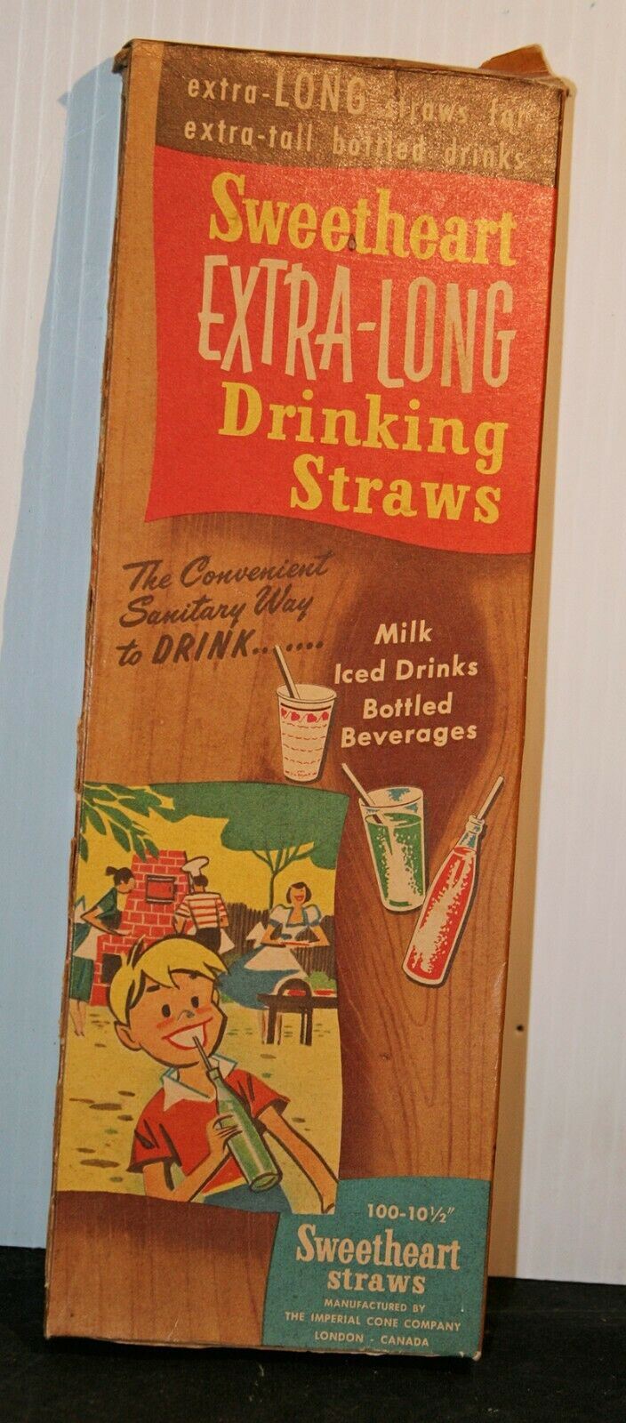 Sweetheart Extra-Long Drinking Straws – 10.5″  – Original Box
