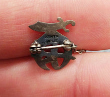 Load image into Gallery viewer, Kent 10KT-14KT Sword &amp; Moon Crescent Chained Brooches
