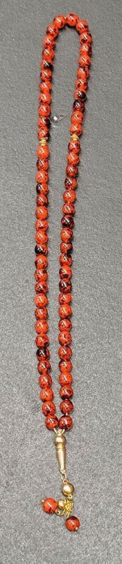 Beautiful Tasbih Prayer Beads - Hessonite & 14 Kt - 21