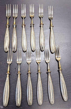 Load image into Gallery viewer, 12 x 830 Silver Handled Cocktail Forks
