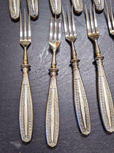 Load image into Gallery viewer, 12 x 830 Silver Handled Cocktail Forks
