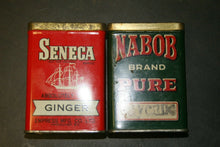 Load image into Gallery viewer, Seneca Ginger &amp; Nabob Cayenne Vintage Spice Tins
