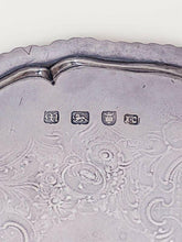 Load image into Gallery viewer, 1767 Sterling Silver Footed Salver / Card Tray - I.C Maker - Hallmarked
