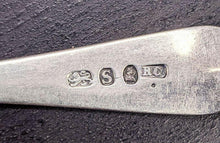 Load image into Gallery viewer, 5 x 1793 London, Richard Crossley Sterling Silver Spoons - Engraved Detail
