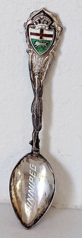 Vintage Sterling Silver WINNIPEG Manitoba Canada Souvenir Spoon