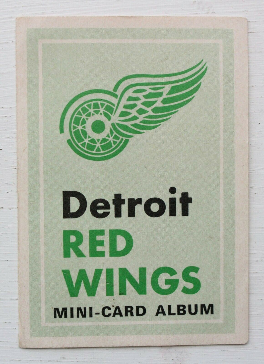 1969 OPC Detroit Red Wings Mini Card Album Booklet Howe w/o Stickers