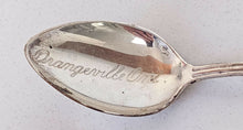 Load image into Gallery viewer, Ecco Sterling Silver &amp; Enamel Souvenir Spoon - Orangeville Ontario Canada
