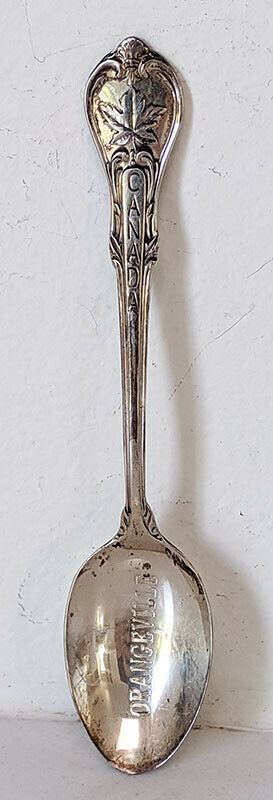 Vintage Sterling Silver Souvenir Spoon - ORANGEVILLE Ontario Canada