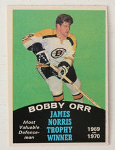 Load image into Gallery viewer, 1970 O-Pee-Chee Bobby Orr #248 (Norris Trophy-Howe Back) Bruins Hockey Card

