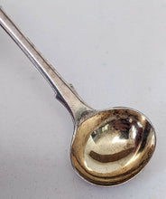 Load image into Gallery viewer, Vintage, London Made, Hallmarked Mustard Spoon - Goldwash Bowl - No Mono
