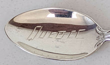 Load image into Gallery viewer, Sterling Silver &amp; Enamel QUEBEC Canada Souvenir Spoon
