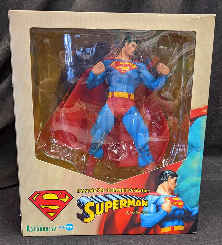 SUPERMAN Figurine - Americas Greatest - by Kotobukiya - Painted PVC - NIB