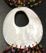 Load image into Gallery viewer, Large MOP Pendant w/ Colourful Bead Necklace &amp; Cultured Freshwater Bracelet
