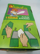 Load image into Gallery viewer, PANINI THUNDERCATS STICKERS 10 UNOPENED PACKS WITH ORIGINAL BOX 1986
