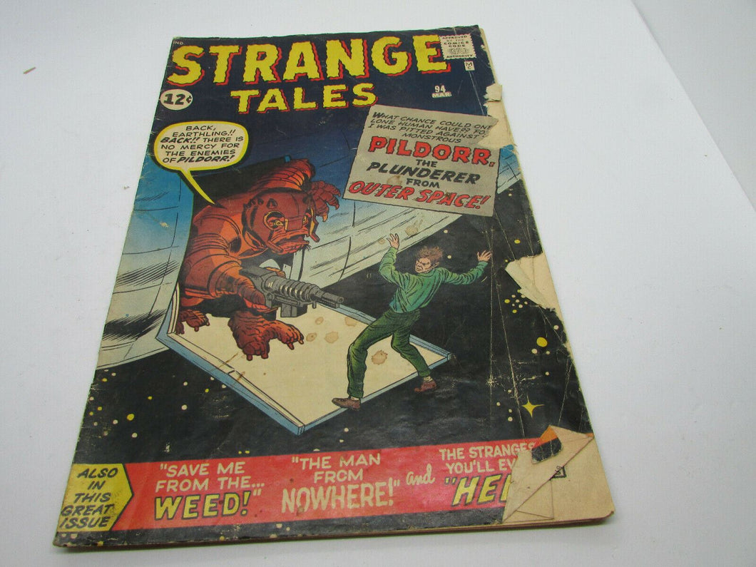 STRANGE TALES  NO.94 MARCH 1962  COMICS