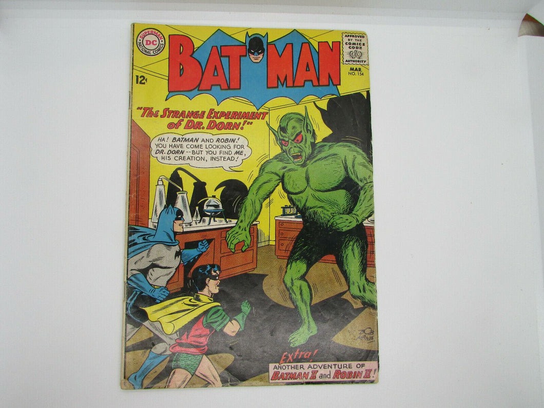 BATMAN COMICS NO. 154  MARCH 1963   D C COMICS