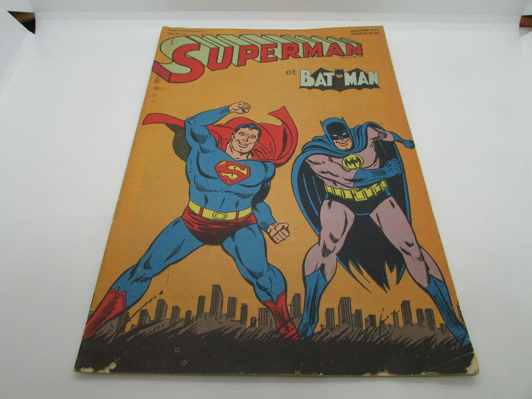 SUPERMAN BATMAN  NO.20 FRENCH COMIC INTERPRESSE  1969 DC COMICS