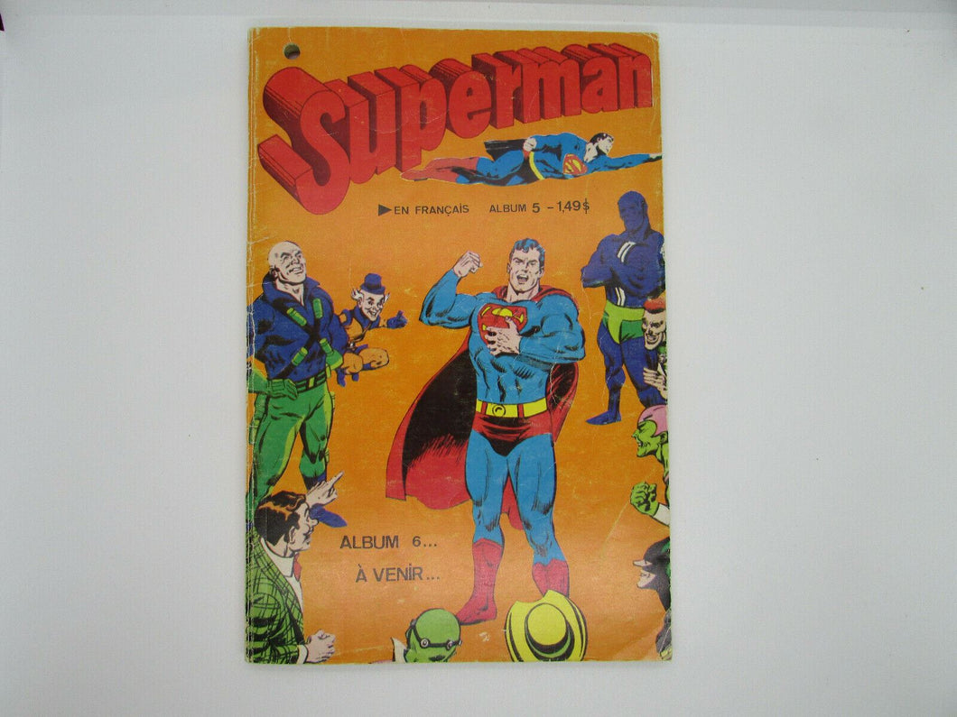 SUPERMAN ALBUM 5 FRENCH COMIC INTERPRESSE  1979  DC COMICS
