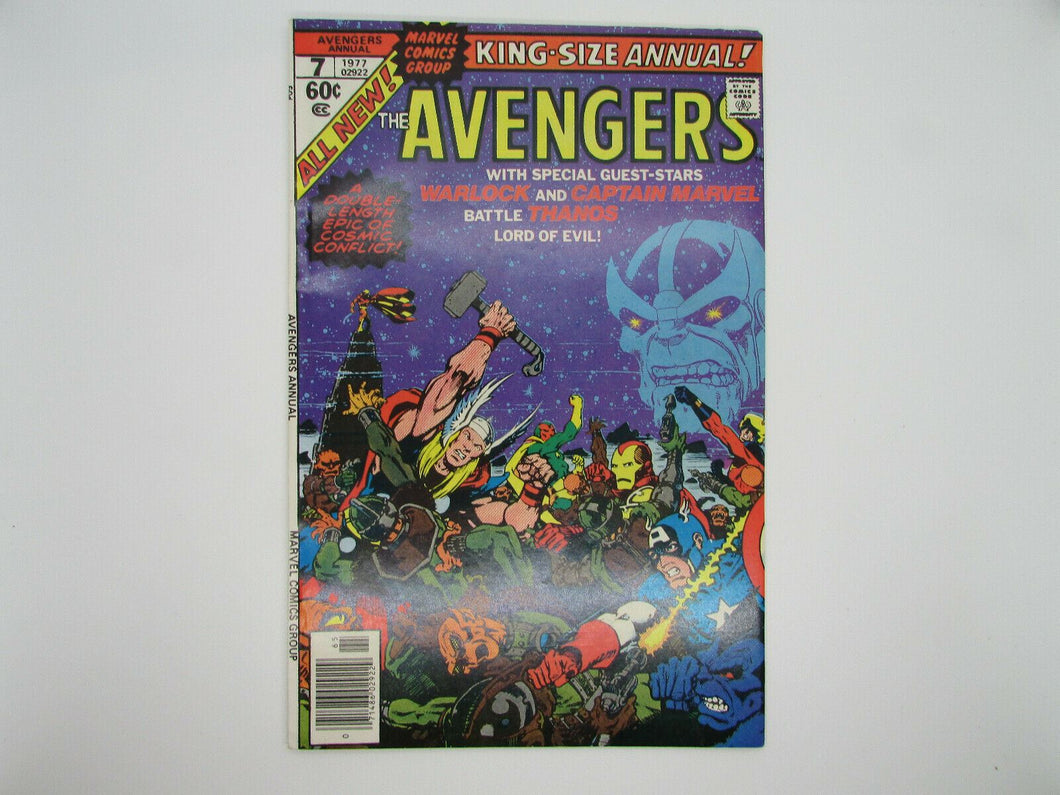 THE AVENGERS COMICS NO.7 AVENGERS  ANNUAL 1977 1ST. INFINITY GEMS MARVEL COMICS