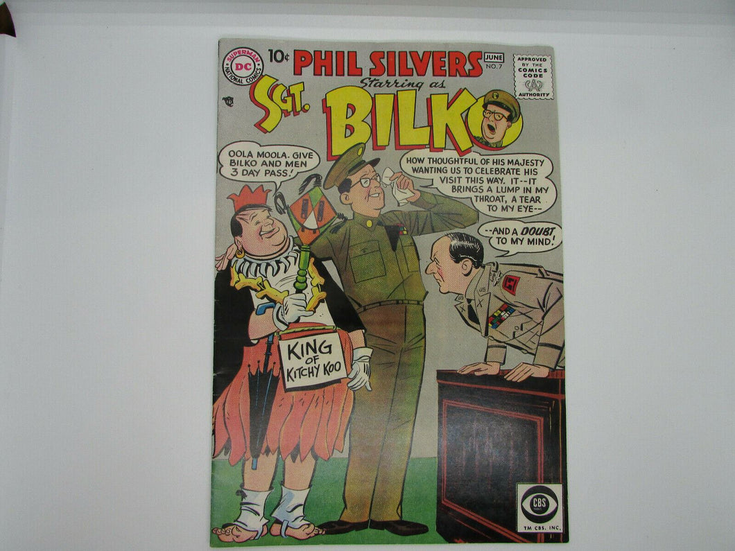 PHIL SILVERS SGT. BILKO COMICS NO. 7 MAY - JUNE 1958  DC COMICS