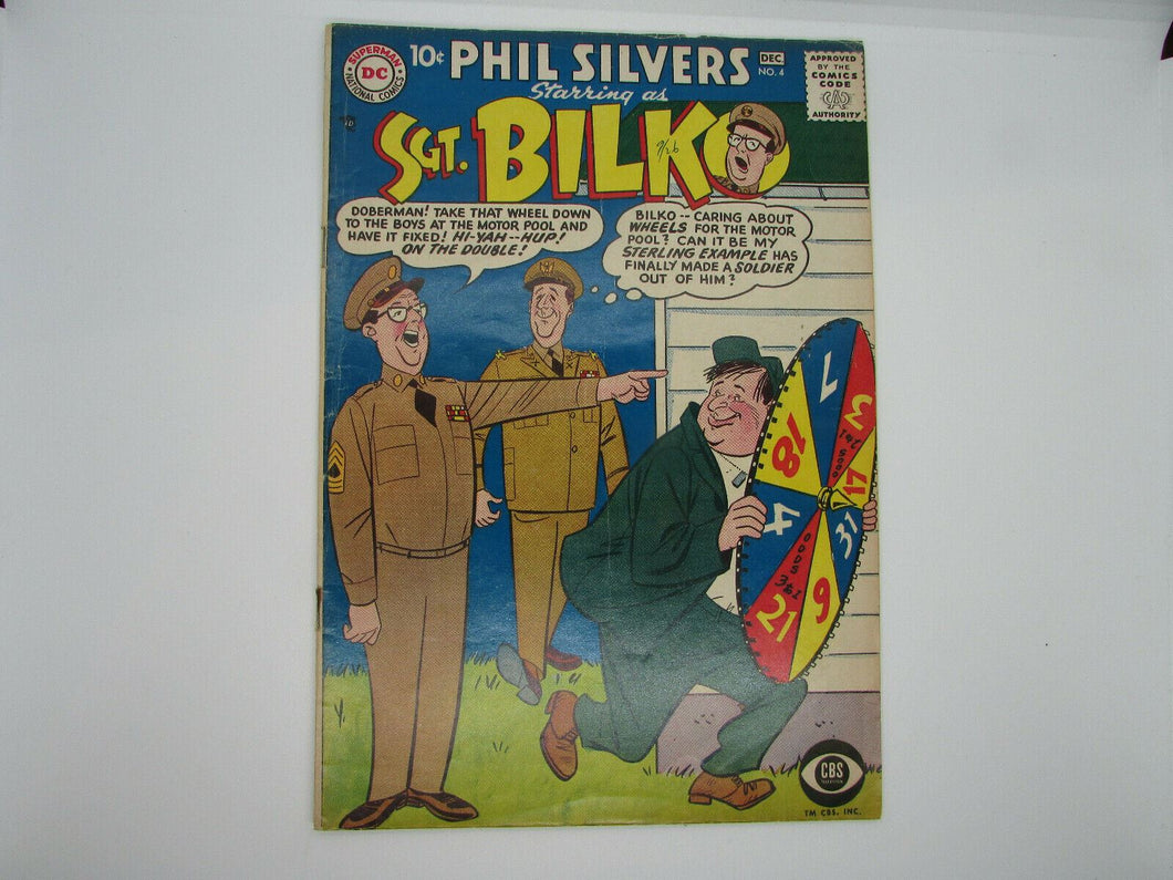 PHIL SILVERS SGT. BILKO COMICS NO. 4 DECEMBER 1957  DC COMICS