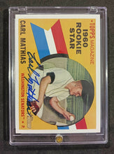 Load image into Gallery viewer, 2009 Topps Heritage Blue Ink Autograph #ROA-CM CARL MATHIAS
